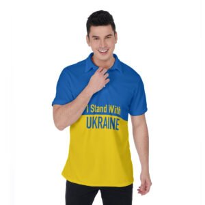 I Stand With Ukraine-Men’s Polo Shirt