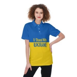 I Stand With Ukraine-Women’s Polo Shirt