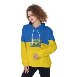I Stand With Ukraine-Women’s Pullover Hoodie