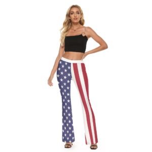 USA Flag-Women’s Skinny Flare Pants