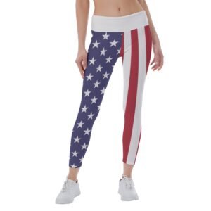USA Flag-Women’s Yoga Leggings
