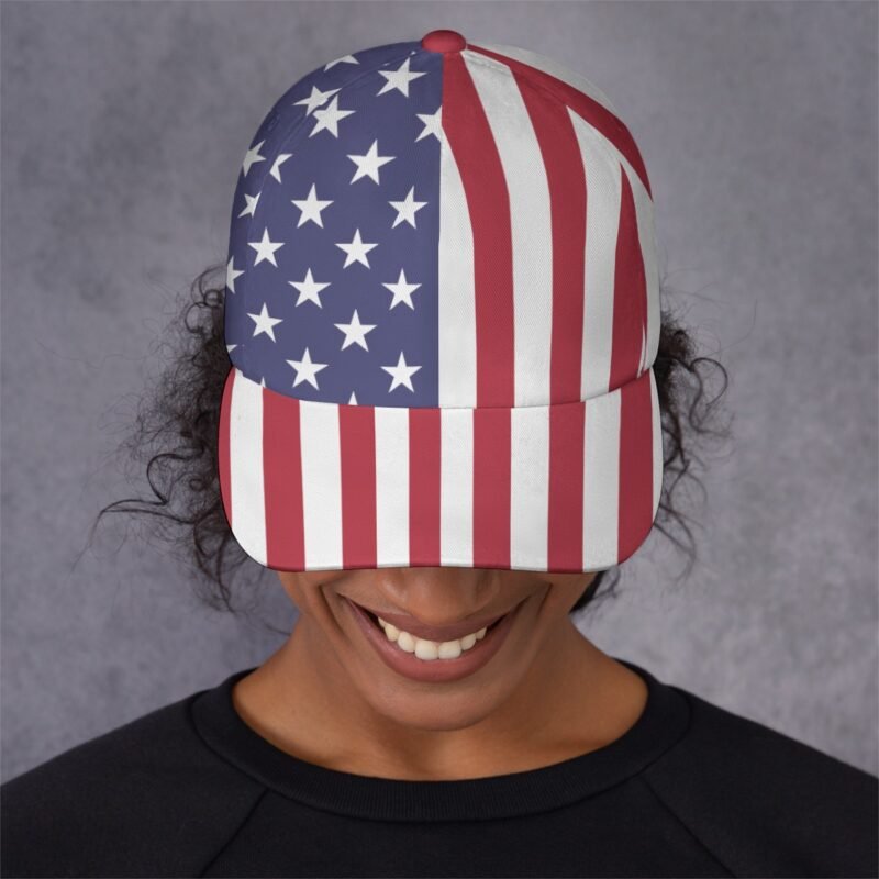 USA Flag-Peaked Cap