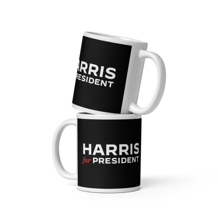 Harris for President Black Mug