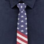 Classic Stripe American Flag Tie | Patriotic US Flag Necktie - Image 3
