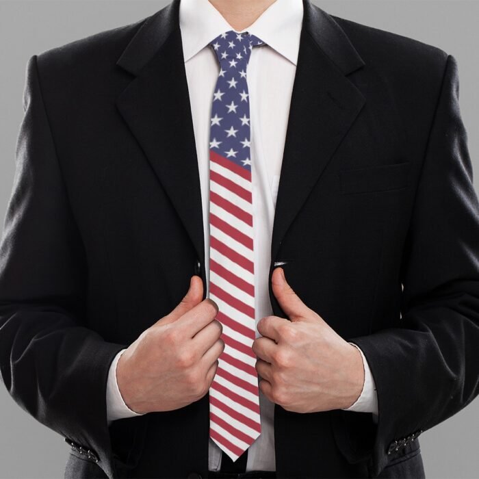 american flag tie