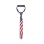 Classic Stripe American Flag Tie | Patriotic US Flag Necktie - Image 4