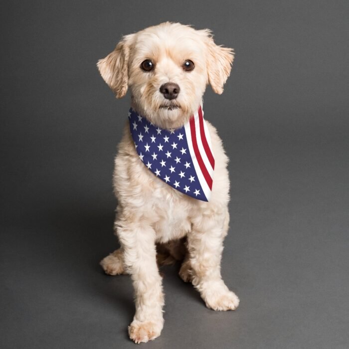 USA Flag Pet's Scarf - Image 2