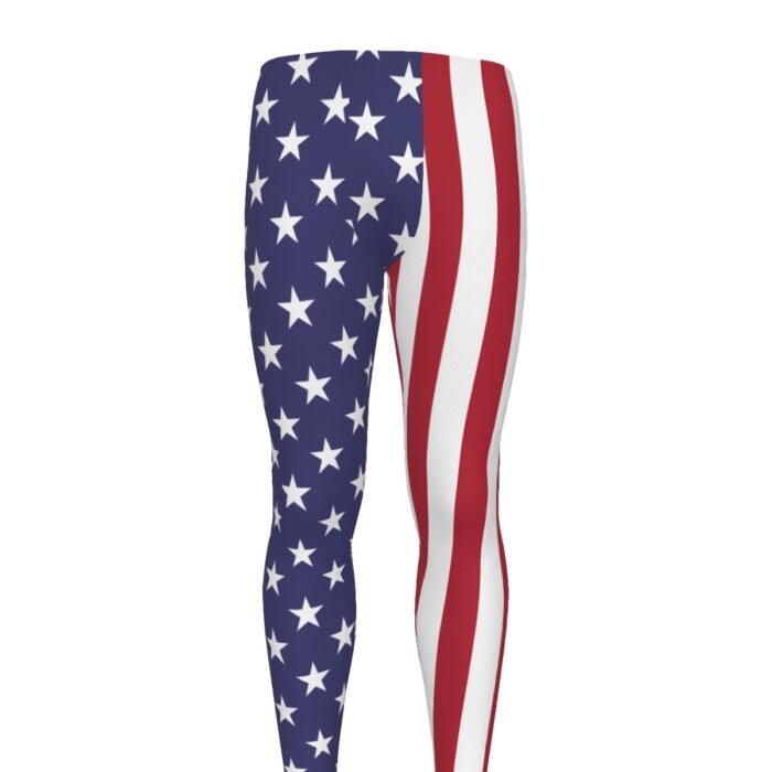 USA Flag Men's Leggings - Image 2