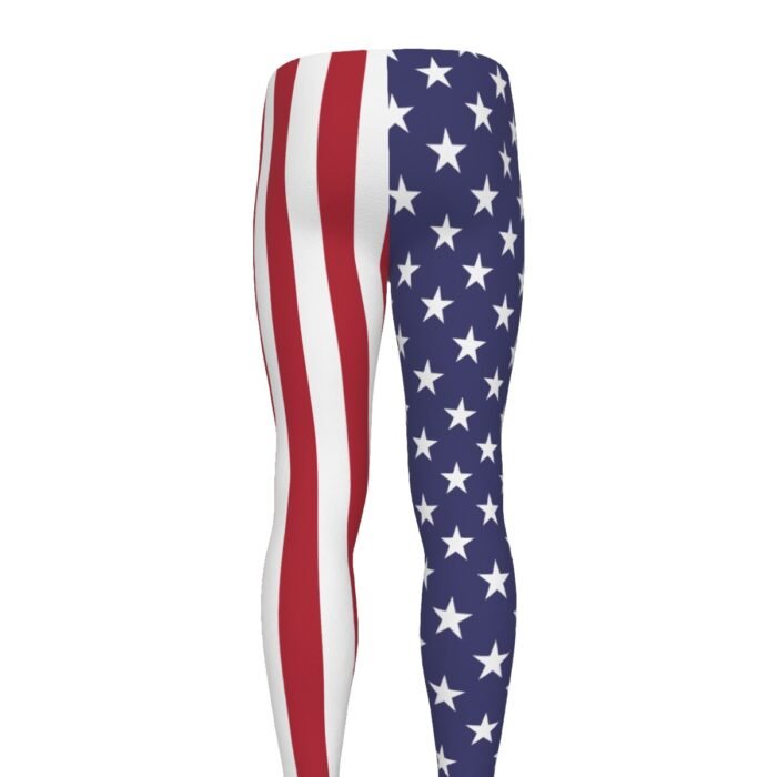 USA Flag Men's Leggings - Image 3