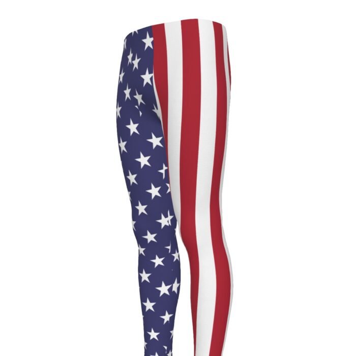 USA Flag Men's Leggings - Image 5